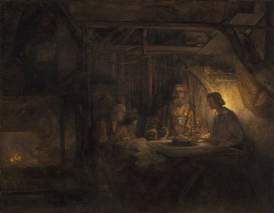 Philemon and Baucis by Rembrandt van Rijn